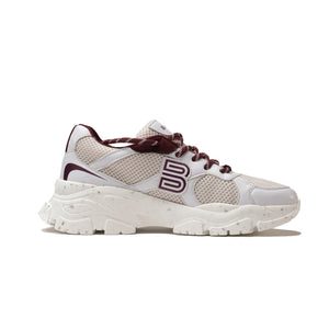 FELT BURGUNDY — sneaker vegan bordeaux, semelle balles de tennis et padel recyclées | Balao Shoes